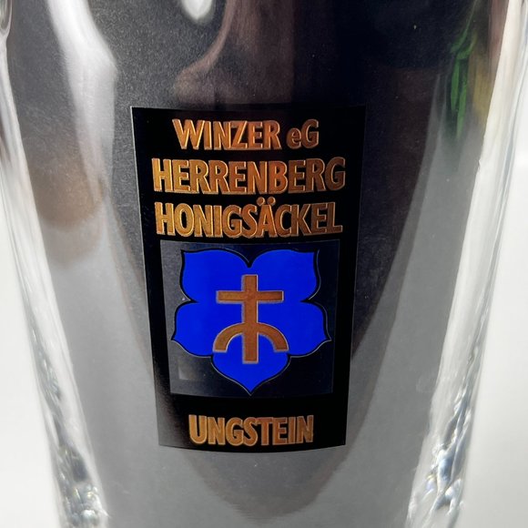 Weinwelt Herrenber German Weingut Wine Tasting Clear Glass Dimpled 0.5 Liter - Picture 9 of 12